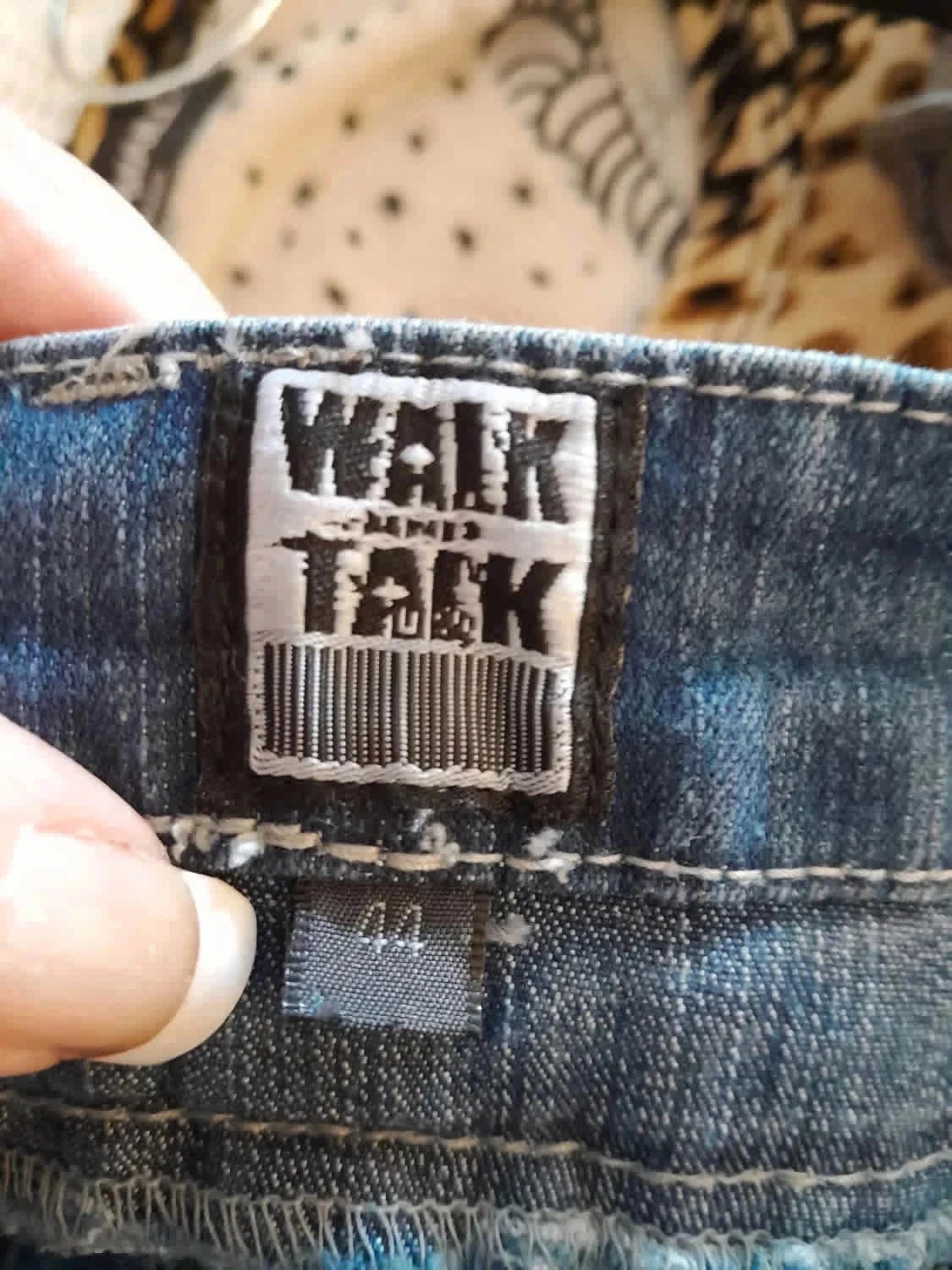Jeans, cintura baixa, tamanho 44, Marca Walk And Talk – photo 8